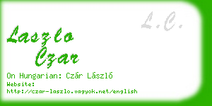 laszlo czar business card